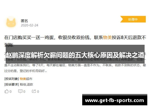 赵鹏深度解析欠薪问题的五大核心原因及解决之道